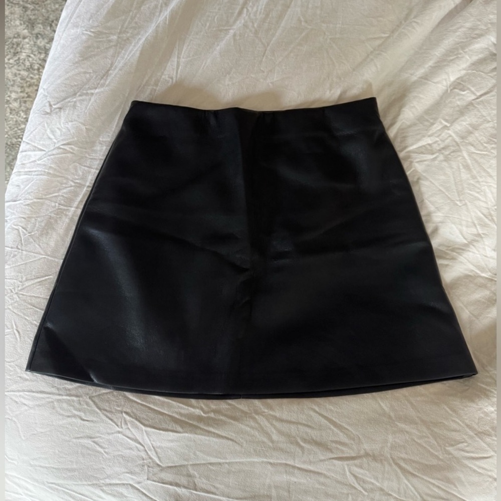 Wilfred faux leather mini skirt